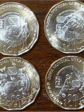 Monedas de las sedes de México en el FIFA mundial 2026